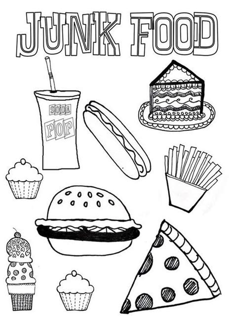 awesome easy food coloring pages  learning  coloring book