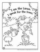 Lorax Seuss Woo Jr Sequencing sketch template