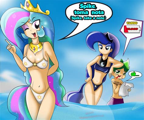 Princess Celestia And Luna Beach By Ryured On Deviantart