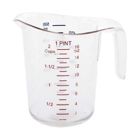 pint plastic measuring cup batavia restaurant supply