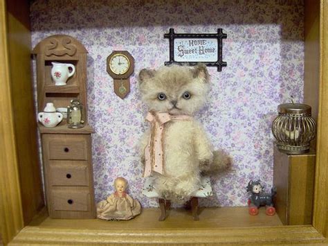 Misty Ragdoll Kitty Having Some Quiet Time In Her Dollhouse By Sharie