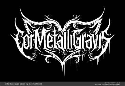cormetalligravis metal band logo art