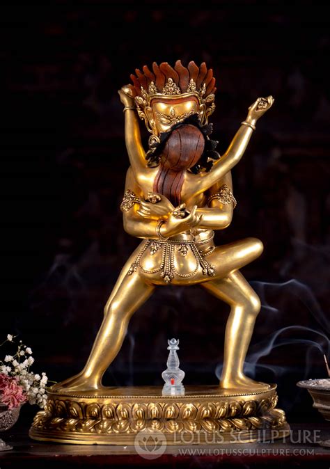 sold masterpiece  karat gold gilded cakrasamvara  sexual union