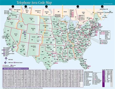 printable  area code map united states area codes  area codes
