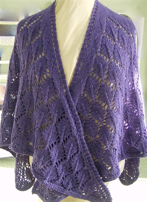 sunfunliving knits oak leaves shawl pattern