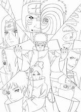 Akatsuki Coloring Sasuke Lineart Artbook Sketch Itachi Coloringhome Ausdrucken Devientart Malvorlagen Kakashi Chibi Coloringonly Img07 Spetri Otaku Jiraya sketch template