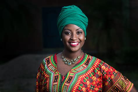 Beautiful African American Woman In Typical Afro Clothing