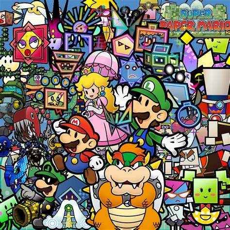 super paper mario characters giant bomb