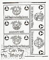 Tithing Coloring Pages Pay Color Offering Tithes Lds Lesson Template sketch template