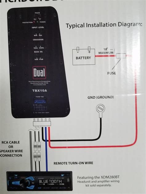 dual subwoofer tbxa wiring diagram easy wiring