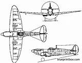 Spitfire Supermarine Mkii Blueprints Blueprintbox sketch template