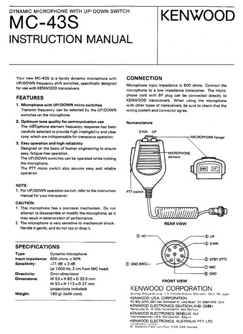 kenwood speaker mic wiring diagram wiring diagram