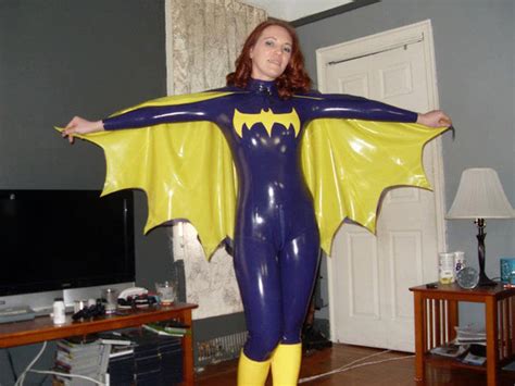 latex cosplay batgirl inspired costume vengeance designs
