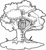 Tree Coloring House Treehouse Pages Annie Magic Printable Boomhutten Kids Cartoon Color Drawing Draw Orphan Kleurplaten Template Jack Fun Colouring sketch template