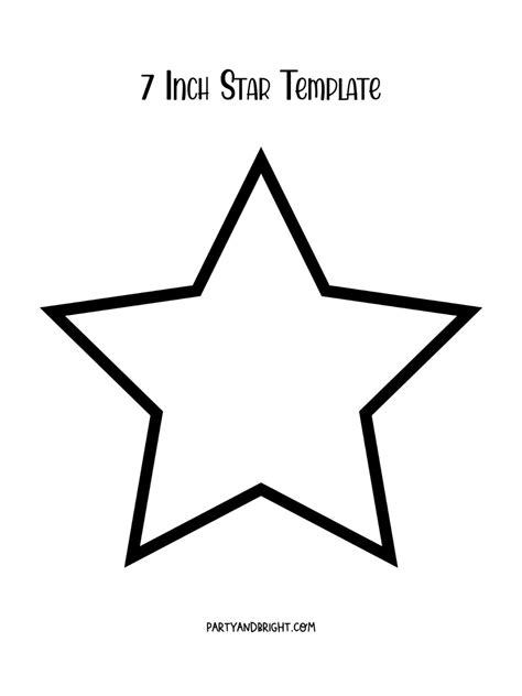 large star template stencil  crafts  projects star template