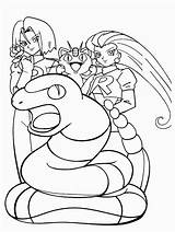 Pokemon Coloring Pages Team Rocket Kleurplaat Library Clipart sketch template