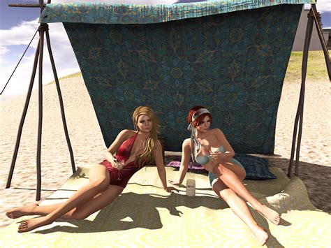 Lesbian Second Life Picnic Tent 5 Drink Dutchie Sl