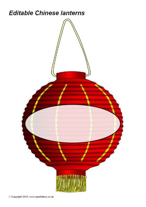 editable chinese lantern templates