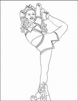 Cheerleading Coloring Pages Cheer Printable Megaphone Print Color Outline Template Results Coloring2print sketch template