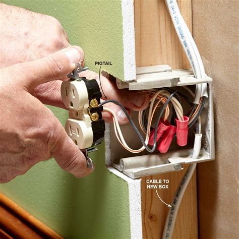 installing  electrical outlet  diy electrical home electrical wiring electrical