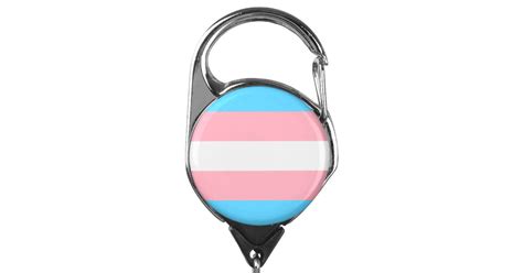 transgender pride flag badge holder zazzle
