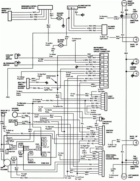 instrument cluster wiring diagram