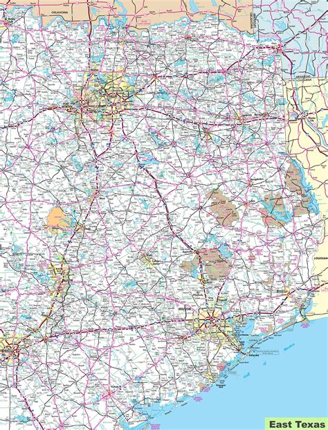 map  east texas