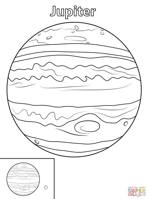 jupiter planet coloring page  printable coloring pages