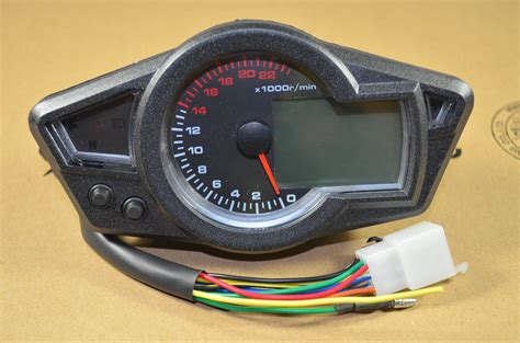 motorcycle speedometer lcd speedometer motorcycle digital tachometer odometer  rpm fit