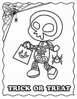 Trick Skeleton sketch template