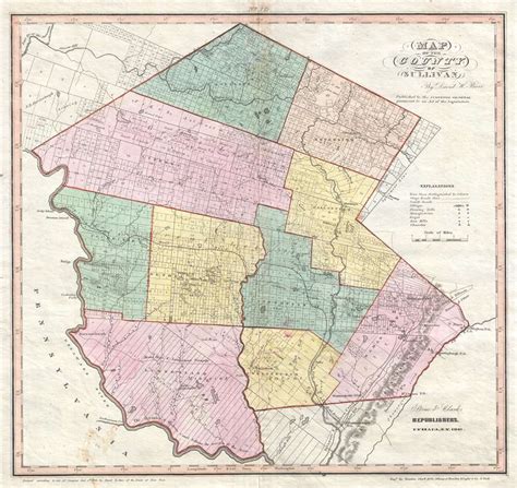 map   county  sullivan geographicus rare antique maps