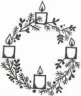 Advent Candles Wreaths Webstockreview sketch template