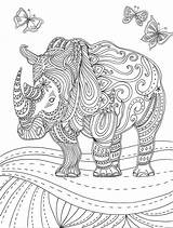Tiere Ausmalbilder Erwachsene Muster Volwassenen Kleurplaten Kleurplaat Mandala Neushoorn Mandalas Schwer Ausschneiden Dinosaurier Kleuren Ausmalbild Olifant Reich Kleurboek Zentangle Hippo sketch template