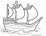 Mayflower Coloring Drawing Pages Ship Thanksgiving Printable Plymouth Rock Color Drawings Sheets Getcolorings Paintingvalley Kidspartyworks Boat Flower Colouring Print sketch template