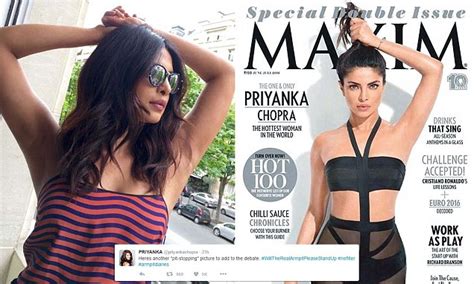 priyanka chopra posts a nofilter picture of her armpits after maxim