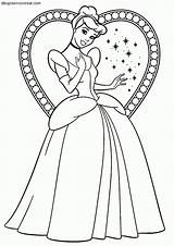 Cenicienta Colorear Cinderela Princesa Princesas Bonito Navidad Dinokids Corazón sketch template