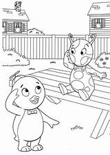Backyardigans Coloring Kids Fun sketch template