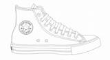 Converse Shoe Star Tennis Template Clipart Coloring Shoes Top Drawing High Sneakers Pages Deviantart Tenis Chuck Templates Katus Taylor Cano sketch template