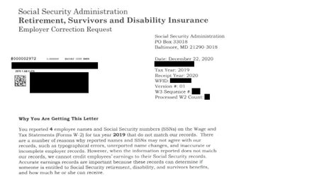 social security administration letters  business owners rp jones