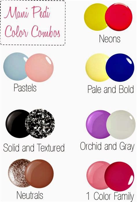 perfect mani pedi color combinations sunny days starry nights
