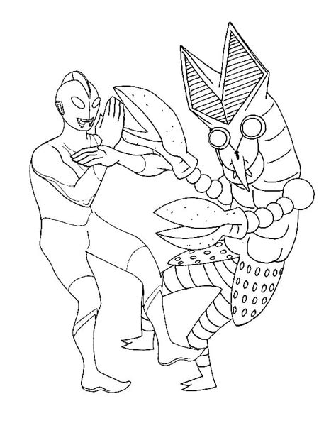 ultraman monster coloring pages  ultraman ideas coloring pages