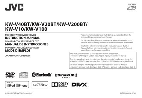 jvc kw vbt instruction manual   manualslib