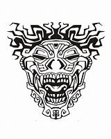 Aztec Coloring Mayan Mask Pages Adult Masks Inca Incas Mayans Printable Adults Inspiration Aztecs Template Tattoo Color Coloriage Inspired Book sketch template