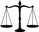 Justice Balance Scales Clipart Scale Clip Judicial Gavel Cartoon Silhouette Symbol Weight sketch template