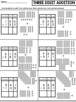 digit addition  regrouping worksheets   addition