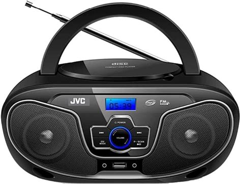 jvc portable bluetooth cd player boomboxusbmpfm radiolcd display   speaker portable