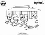 Daniel Tiger Coloring Pages Neighborhood Kids Printable Trolley Printables Sid Kid Science Color Print Pbs Birthday Colouring Train Sheets Tigers sketch template