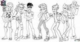 Monster High Coloring Pages Boys Male Wolf Hair sketch template