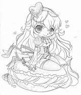 Chibi Sketch Yampuff Kleurplaat Deviantart Puff Yam Commission Macaroon Coloring Pages sketch template