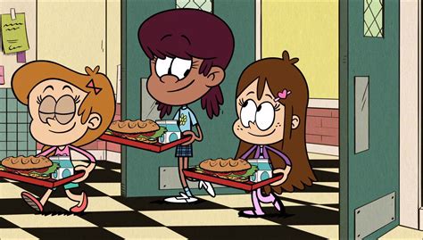 Image S1e22a Girls Enter The Cafeteria Png The Loud